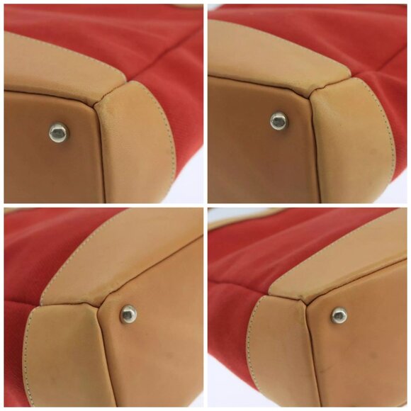 BURBERRY Blue Label Tote Bag Canvas Red Auth - Picture 16 of 16